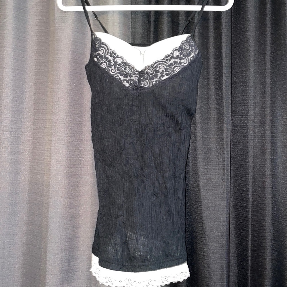 Black tank top